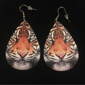 Fierce Tiger Dangle Earrings